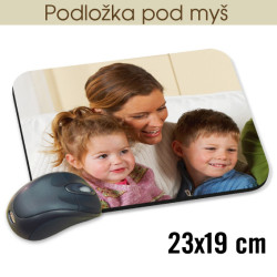 🖱 Podložka pod myš s vlastním potiskem (23 × 19 cm)