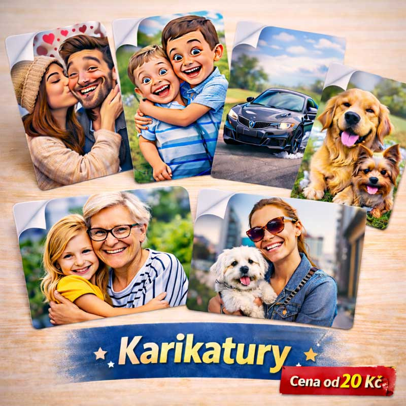 Samolepka karikatura