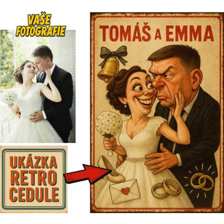 Retro cedule - Svatba