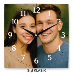 Hodiny z vlastní fotografie – arabské číslice klasické