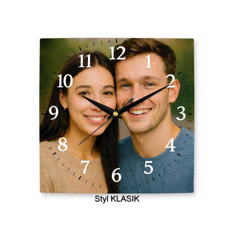 Hodiny z vlastní fotografie – arabské číslice klasické