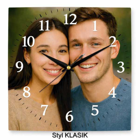 Hodiny z vlastní fotografie – arabské číslice klasické