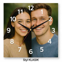 Hodiny z vlastní fotografie – arabské číslice moderní