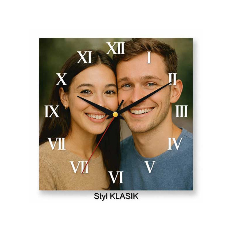 Hodiny z vlastní fotografie – římské číslice klasické