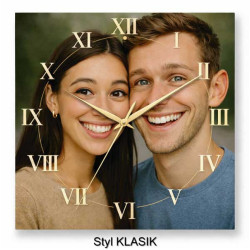 Hodiny z vlastní fotografie – římské číslice elegantní