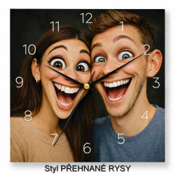 Hodiny z vlastní fotografie – tenké číslice