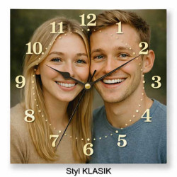 Hodiny z vlastní fotografie – retro číslice