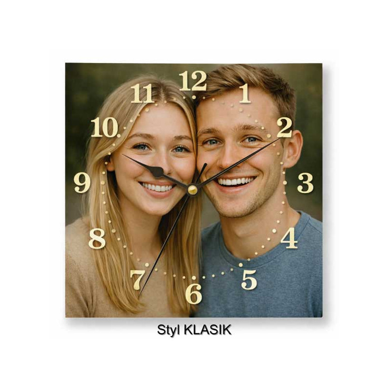 Hodiny z vlastní fotografie – retro číslice