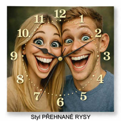 Hodiny z vlastní fotografie – retro číslice