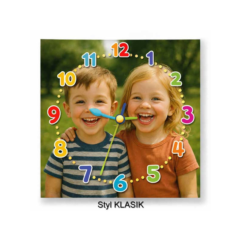 Hodiny z vlastní fotografie – dětský ciferník