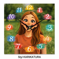 Hodiny z vlastní fotografie – štětcové číslice