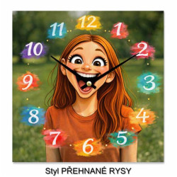 Hodiny z vlastní fotografie – štětcové číslice