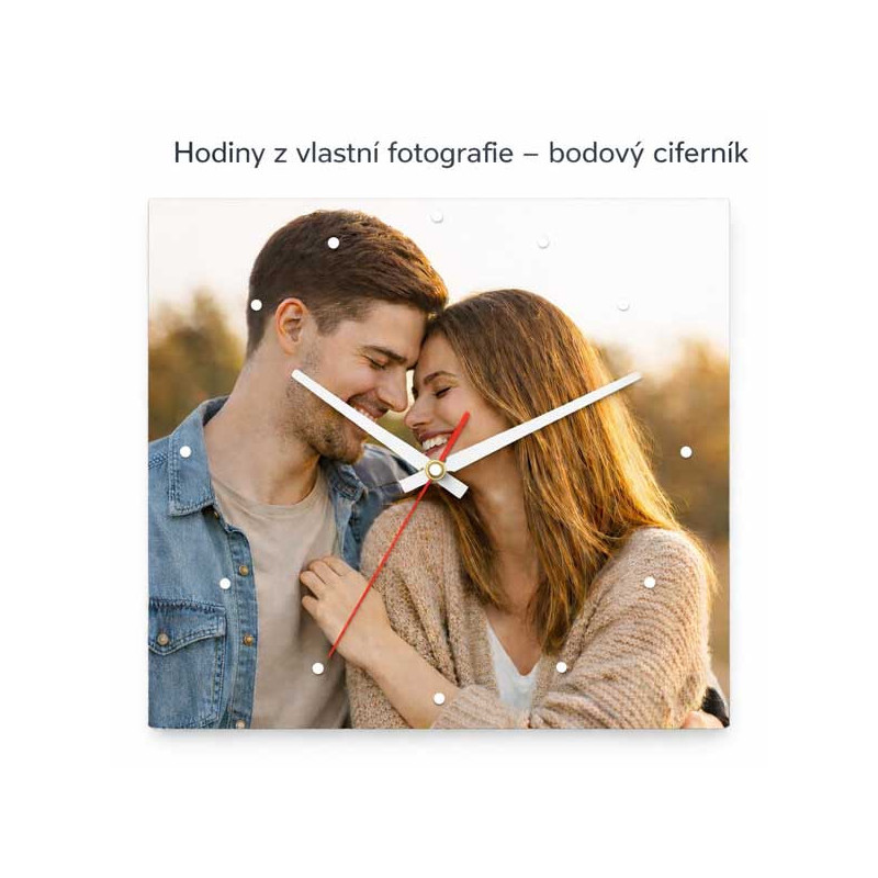 Hodiny z vlastní fotografie – bodový ciferník