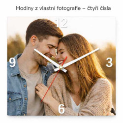 Hodiny z vlastní fotografie – čtyři čísla