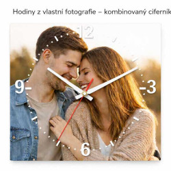 Hodiny z vlastní fotografie – kombinovaný ciferník