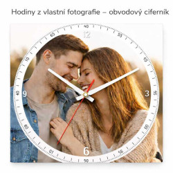 Hodiny z vlastní fotografie – obvodový ciferník
