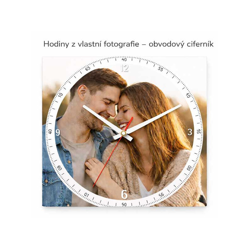 Hodiny z vlastní fotografie – obvodový ciferník