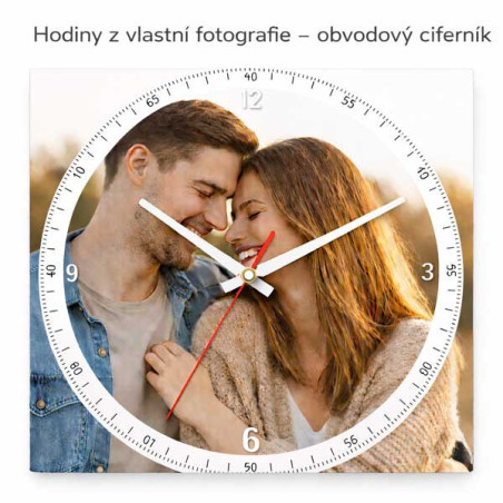Hodiny z vlastní fotografie – obvodový ciferník
