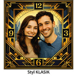 Hodiny z vlastní fotografie – Art Deco ciferník