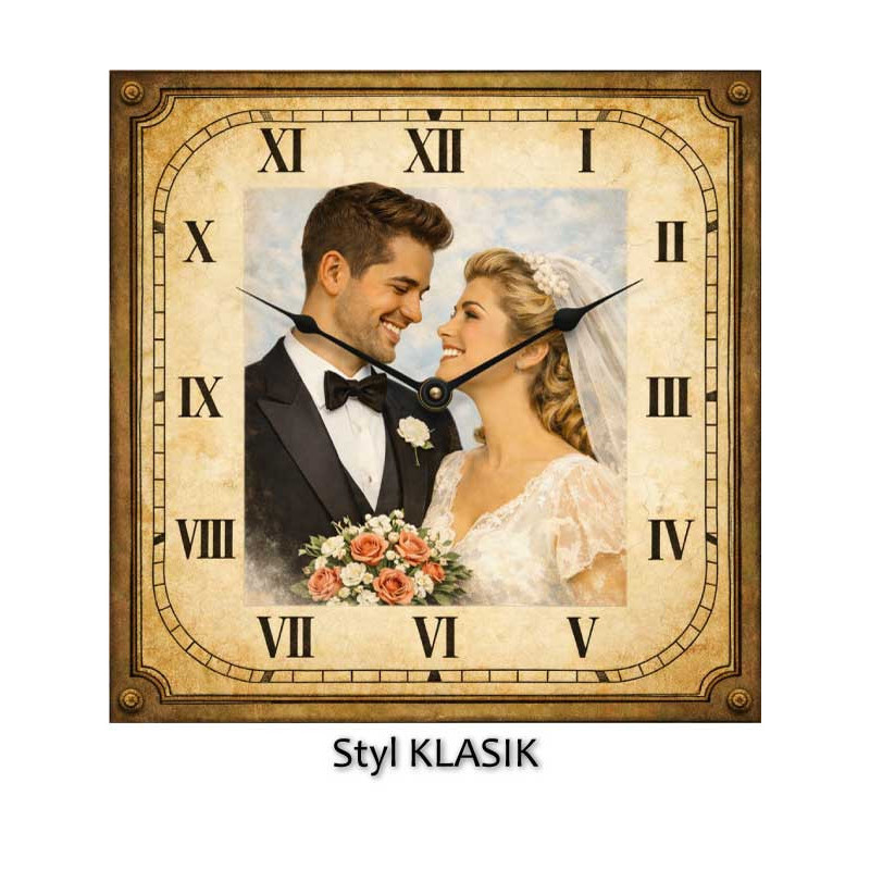 Hodiny z vlastní fotografie – retro ciferník