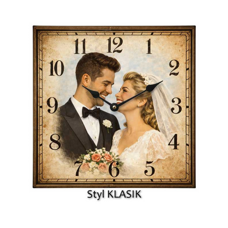 Hodiny z vlastní fotografie – retro ciferník