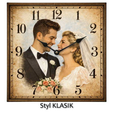 Hodiny z vlastní fotografie – retro ciferník