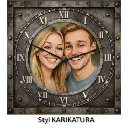 Hodiny z vlastní fotografie – industriální ciferník 1