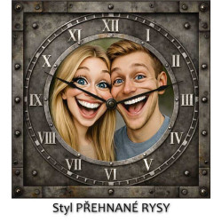 Hodiny z vlastní fotografie – industriální ciferník 1