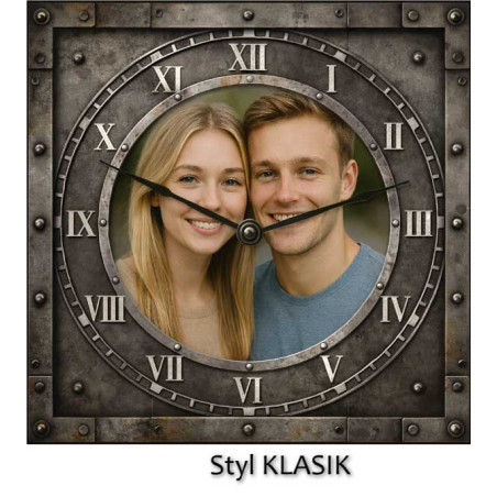 Hodiny z vlastní fotografie – industriální ciferník