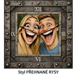 Hodiny z vlastní fotografie – industriální ciferník 2