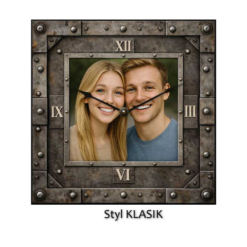 Hodiny z vlastní fotografie – industriální ciferník