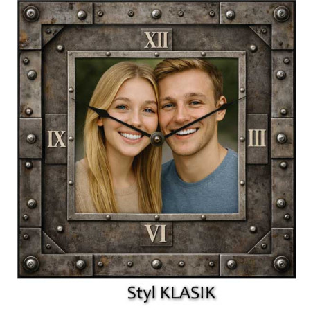 Hodiny z vlastní fotografie – industriální ciferník