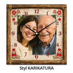 Hodiny z vlastní fotografie – český venkov