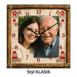 Hodiny z vlastní fotografie – český venkov