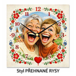 Hodiny z vlastní fotografie – český venkov 2