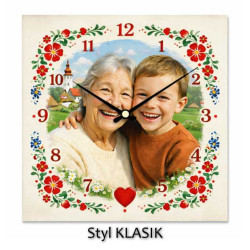 Hodiny z vlastní fotografie – český venkov