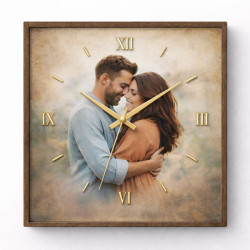 Hodiny z vlastní fotografie – styl romantický portrét
