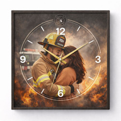 Hodiny z vlastní fotografie – oheň