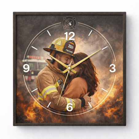 Hodiny z vlastní fotografie – oheň