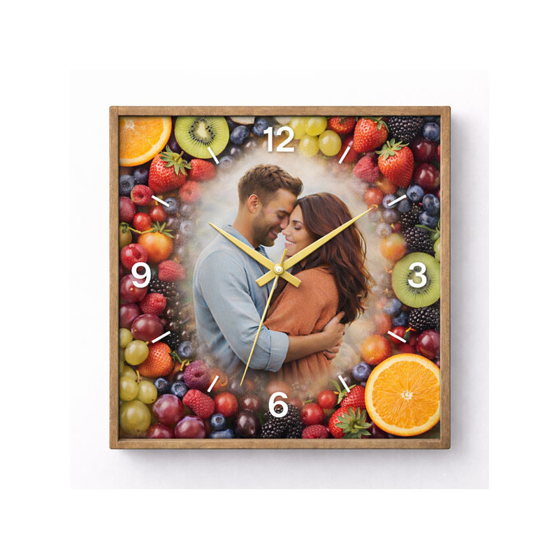 Hodiny z vlastní fotografie – ovoce