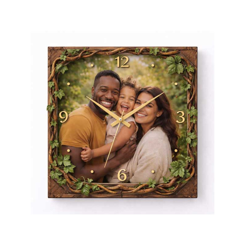 Hodiny z vlastní fotografie – prales