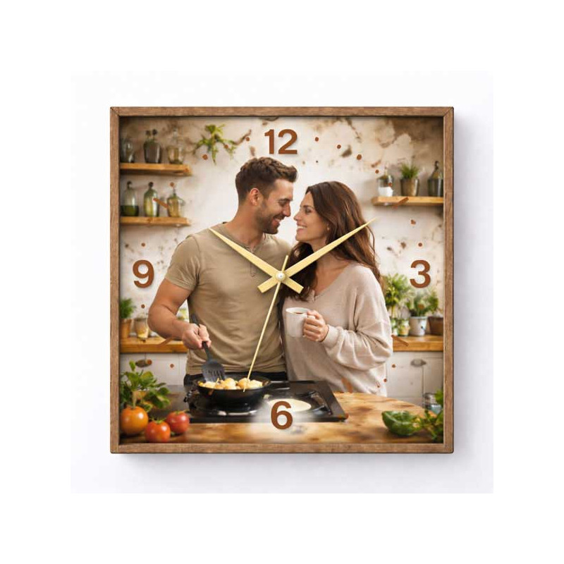 Hodiny z vlastní fotografie – kuchyně