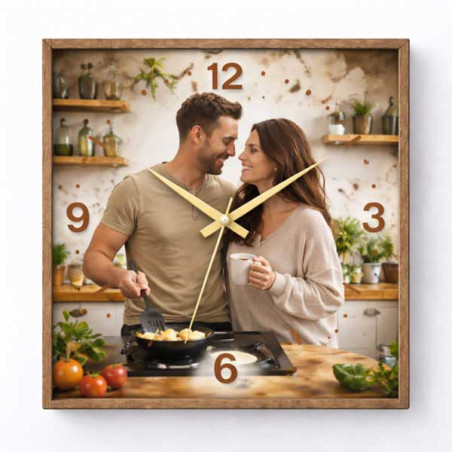 Hodiny z vlastní fotografie – kuchyně