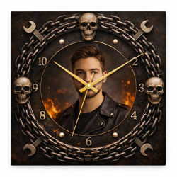 Hodiny z vlastní fotografie – lebky