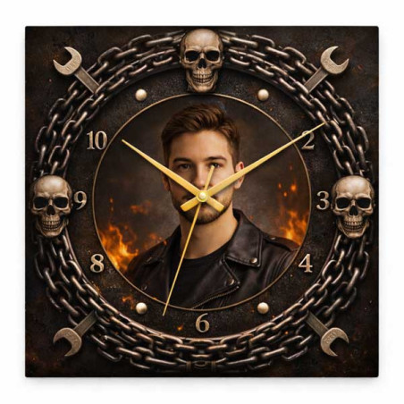 Hodiny z vlastní fotografie – lebky