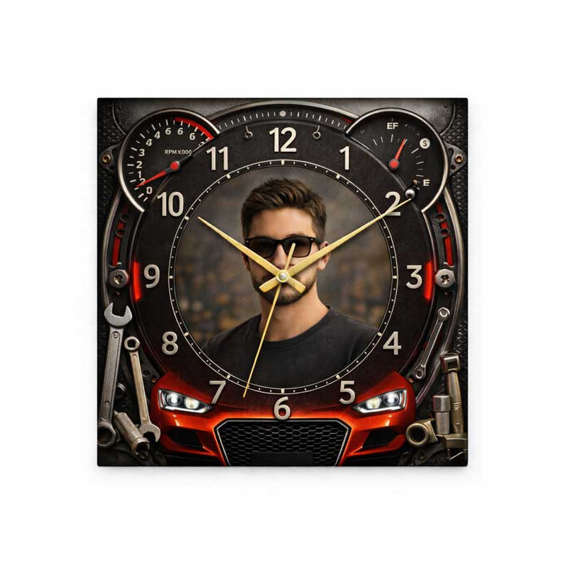 Hodiny z vlastní fotografie – auta