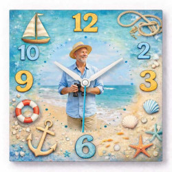 Hodiny z vlastní fotografie – moře