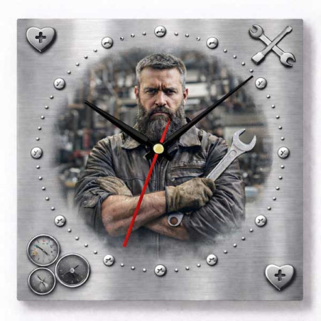 Hodiny z vlastní fotografie – hliník