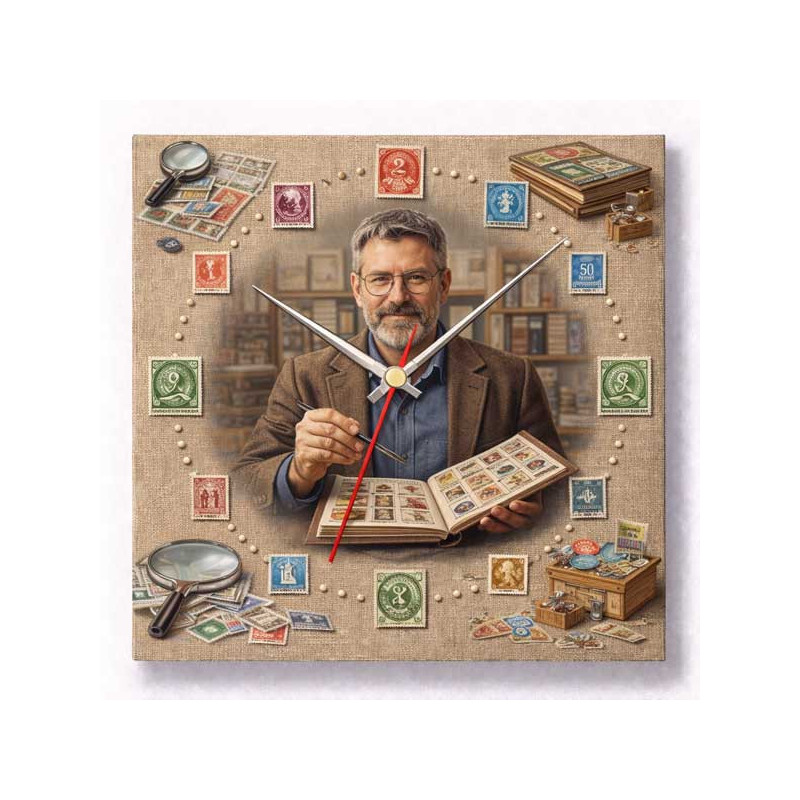 Hodiny z vlastní fotografie – známky