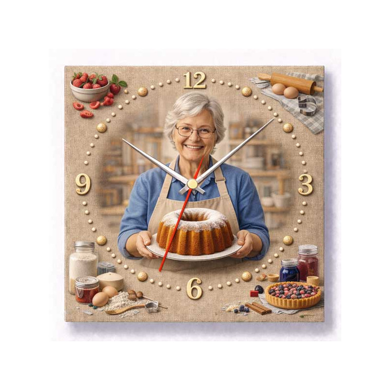 Hodiny z vlastní fotografie –pečení